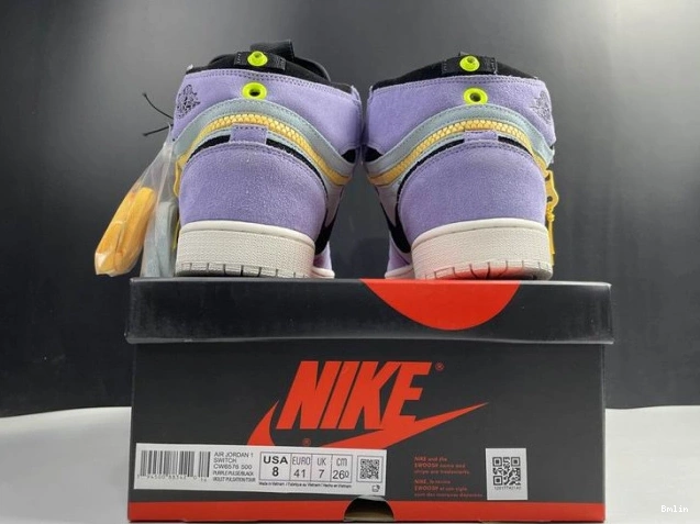 Bmlin 1 Purple Jordan High Pulse CW6576-500 Switch 0814